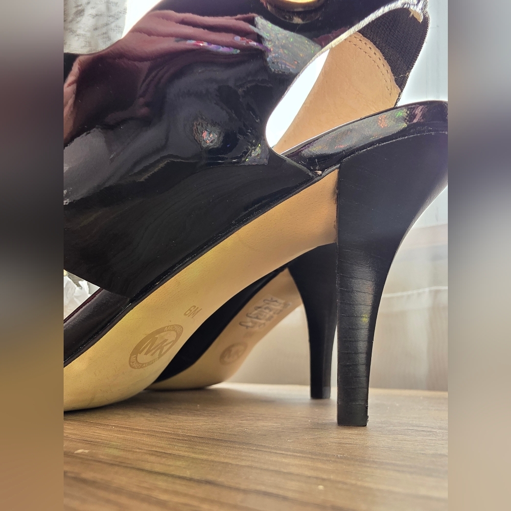 Michael Kors Black Patent Heels - Picture 3 of 10